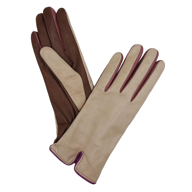Handschuhe LANA Beige/Marron